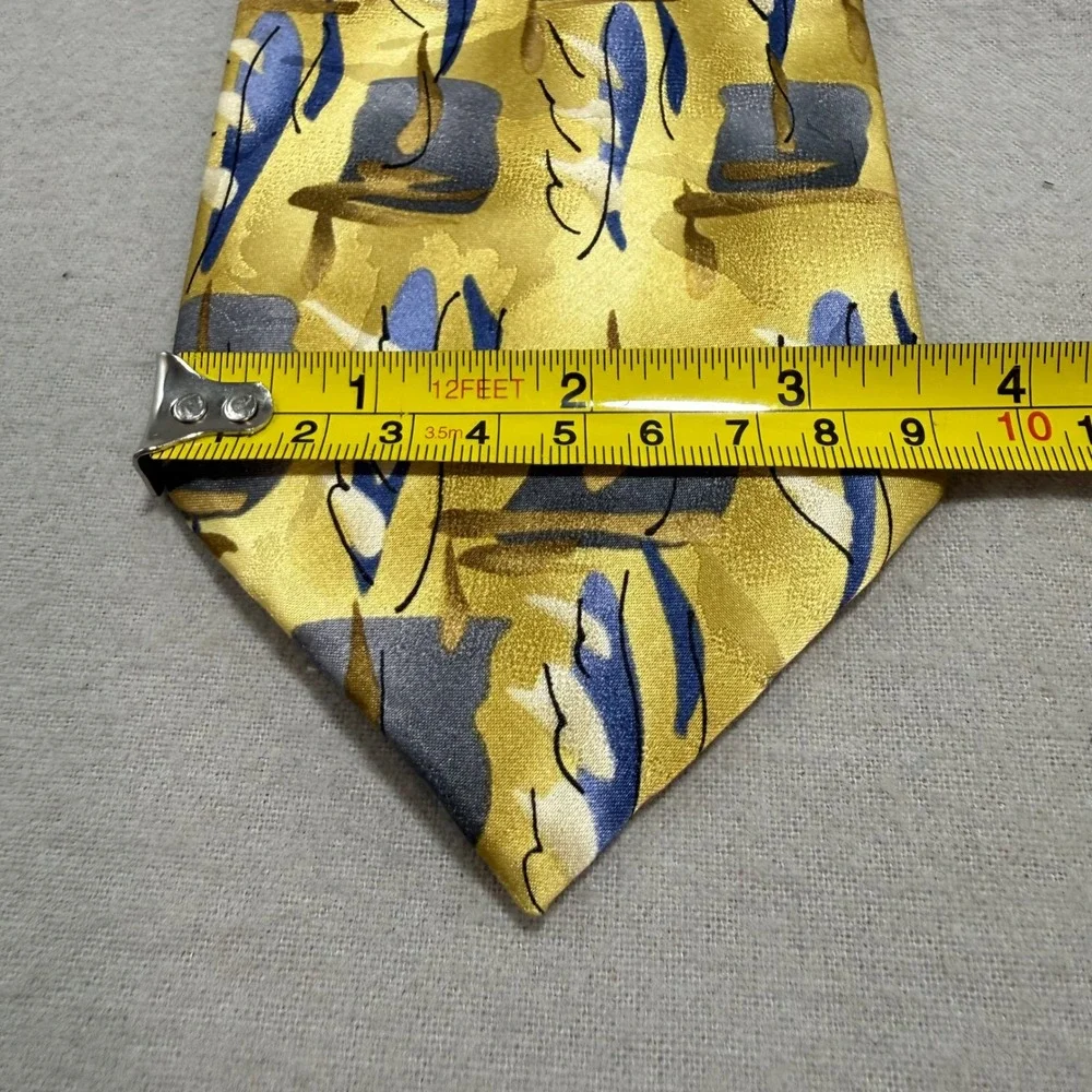 J. Garcia Silk Tie Warthog Glasses Collection 40 Abstract Vintage Art Extra Long